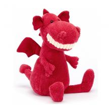 Jellycat Toothy Dragon 凸牙呲牙牙龙  樱桃龙 36cm TO3DR